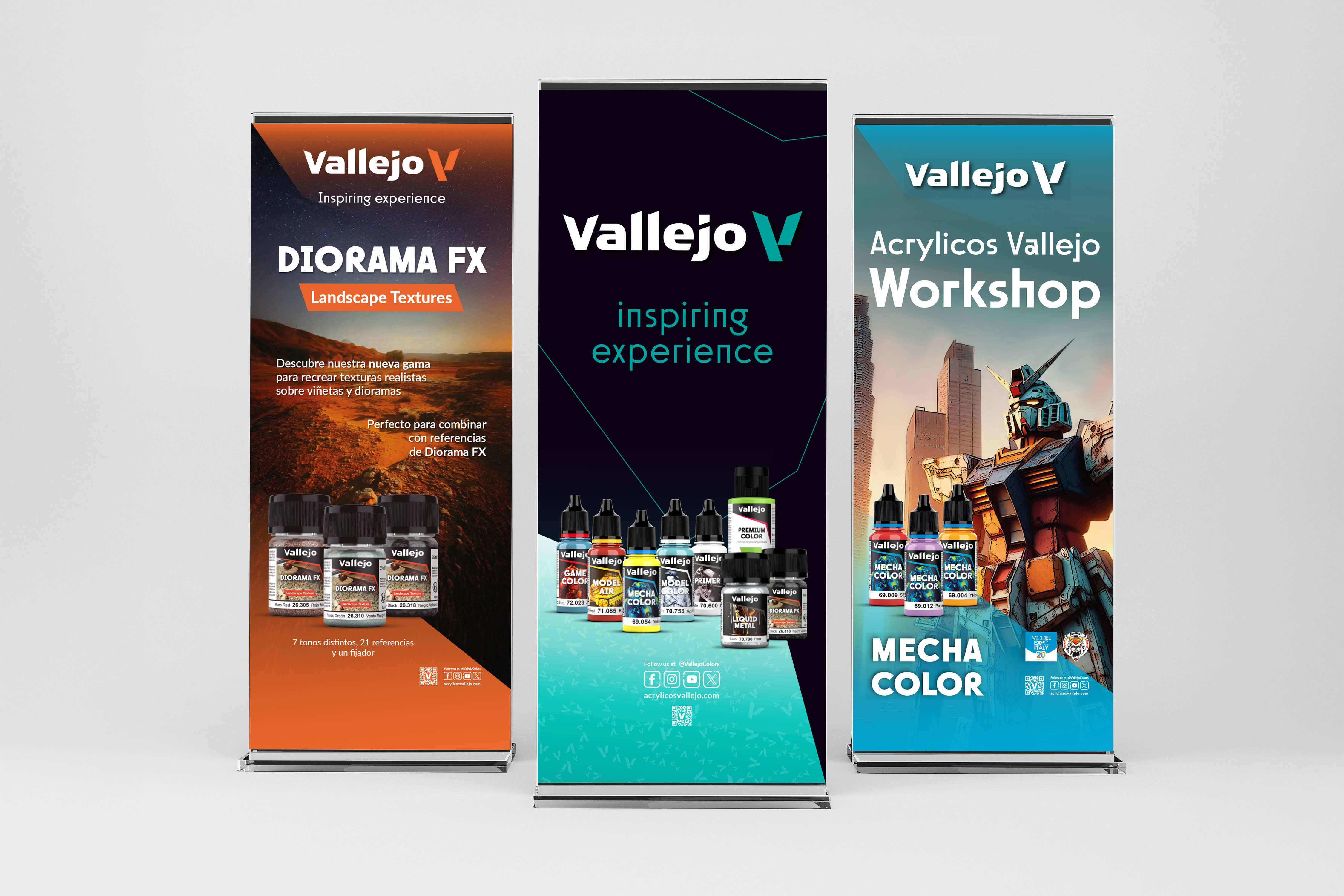 Roll-Ups for Acrylicos Vallejo
